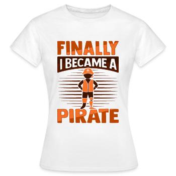Prothèse de jambe amputée Amputation - T-shirt Femme - blanc - Devant - AI Model Female 172 dark (172cm)