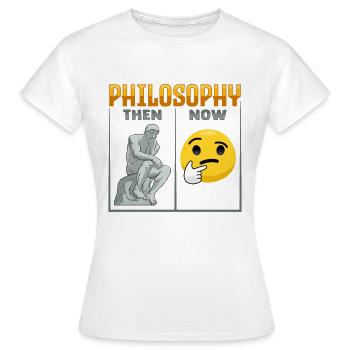 Philosophical design for a philosopher - Women's T-Shirt - white - Front - AI Model Female 172 dark (172cm)