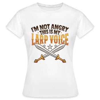Larp Voice Rpg Rollenspieler Larper - Frauen T-Shirt - Weiß - Vorne - AI Model Female 172 dark (172cm)