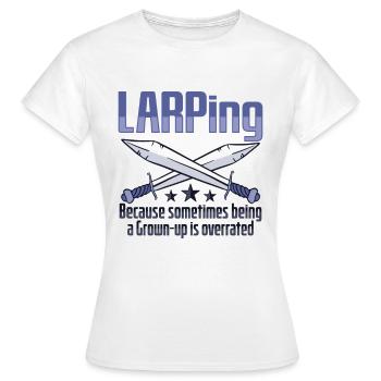 Larp Larping Rollenspiel-design Larper - Frauen T-Shirt - Weiß - Vorne - AI Model Female 172 dark (172cm)