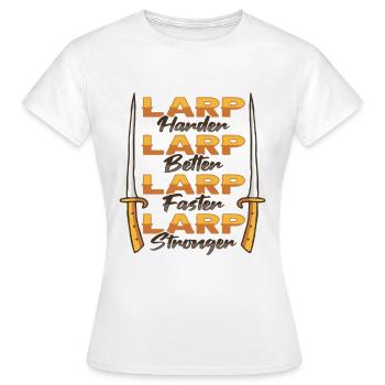 Larp Rpg Rollenspiel Design Larper - Frauen T-Shirt - Weiß - Vorne - AI Model Female 172 dark (172cm)
