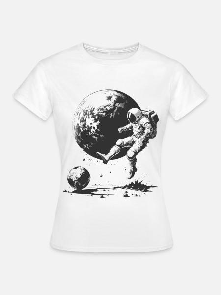 Astronaut soccer - Women's T-Shirt - white