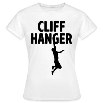 Cliff Hanger Cliff Diver Cliff Diving Tombstoning - Women's T-Shirt - white - Front - AI Model Female 172 dark (172cm)