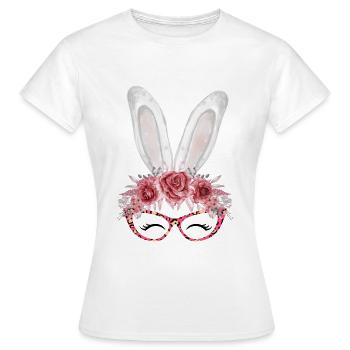 Cute Bunny Girl - Frauen T-Shirt - Weiß - Vorne - AI Model Female 172 dark (172cm)