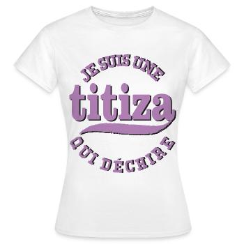 Titiza - Belle gosse marocaine arbia - T-shirt Femme - blanc - Devant - AI Model Female 172 dark (172cm)