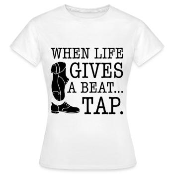Tap Dancer Tap Dance Shoes Tap Dance Instructor - Women's T-Shirt - white - Front - AI Model Female 172 dark (172cm)