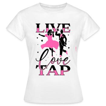 Tap Dancer Tap Dance Shoes Tap Dance Instructor - Women's T-Shirt - white - Front - AI Model Female 172 dark (172cm)