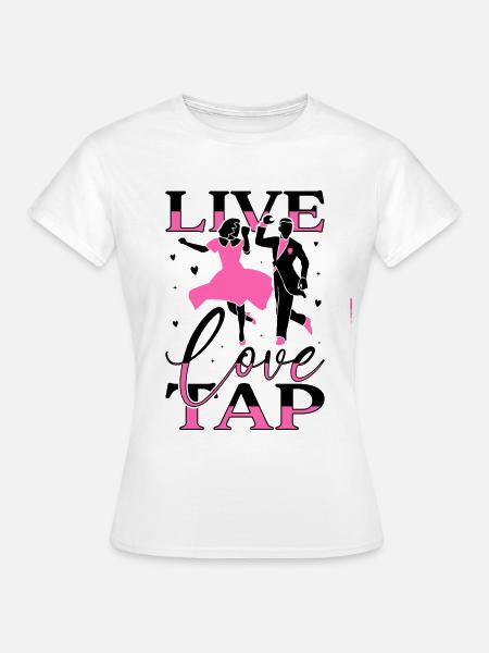 Stepptänzer Stepptanzschuhe Stepptanzlehrer - Frauen T-Shirt - Weiß