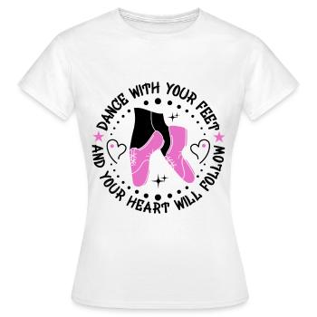 Tap Dancer Tap Dance Shoes Tap Dance Instructor - Women's T-Shirt - white - Front - AI Model Female 172 dark (172cm)
