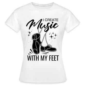 Tap Dancer Tap Dance Shoes Tap Dance Instructor - Women's T-Shirt - white - Front - AI Model Female 172 dark (172cm)