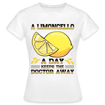 Italian limoncello lover - Women's T-Shirt - white - Front - AI Model Female 172 dark (172cm)