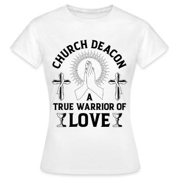 Église Diacre Religion Foi chrétienne Église - T-shirt Femme - blanc - Devant - AI Model Female 172 dark (172cm)