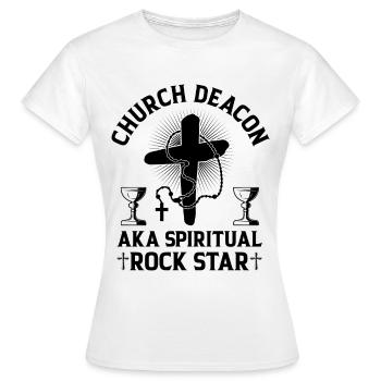 Église Diacre Religion Foi chrétienne Église - T-shirt Femme - blanc - Devant - AI Model Female 172 dark (172cm)