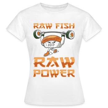 Cuisine japonaise Sushi Lovers Bodybuilders - T-shirt Femme - blanc - Devant - AI Model Female 172 dark (172cm)