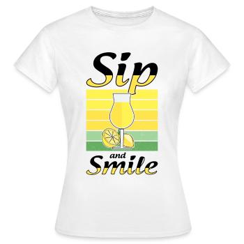 Italian Limoncello Lover Lemon Liqueur - Women's T-Shirt - white - Front - AI Model Female 172 dark (172cm)