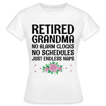 Bäckerei Rentner Oma Rentner Pension Baker Pas - Frauen T-Shirt - Weiß - Vorne - AI Model Female 172 dark (172cm)