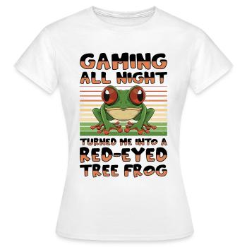 Besitzer Eines Amphibienliebhabers Mit Einem - Frauen T-Shirt - Weiß - Vorne - AI Model Female 172 dark (172cm)