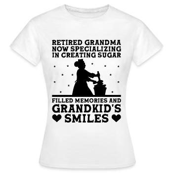 Bäckerei Rentner Rentner Rentner Bäcker Pas - Frauen T-Shirt - Weiß - Vorne - AI Model Female 172 dark (172cm)