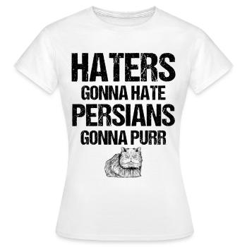 Persian Cat Cat Lover Cat Owner Persian Longhair C - Women's T-Shirt - white - Front - AI Model Female 172 dark (172cm)