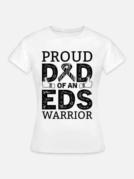 Zebrastreifen EDS-Bewusstseinsband - Frauen T-Shirt - Weiß