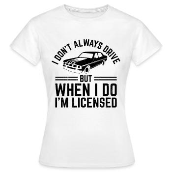 Permis de conduire passé Nouveau permis de conduire S - T-shirt Femme - blanc - Devant - AI Model Female 172 dark (172cm)