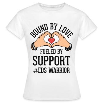 Zebrastreifen EDS Awareness Ribbon - Frauen T-Shirt - Weiß - Vorne - AI Model Female 172 dark (172cm)