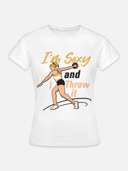Leichtathletik Leichtathletik Wurf Athlet - Frauen T-Shirt - Weiß