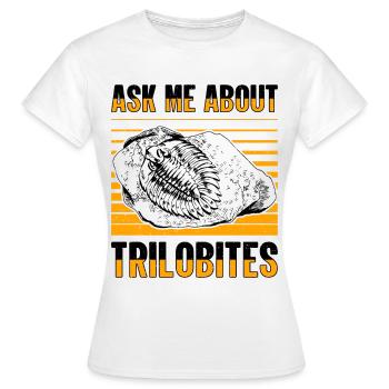 fossiles, paléontologue, collectionneur de fossiles, - T-shirt Femme - blanc - Devant - AI Model Female 172 dark (172cm)
