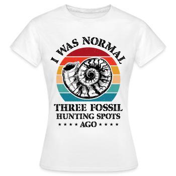 fossiles, paléontologue, collectionneur de fossiles, - T-shirt Femme - blanc - Devant - AI Model Female 172 dark (172cm)