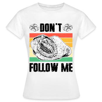 fossiles, paléontologue, collectionneur de fossiles, - T-shirt Femme - blanc - Devant - AI Model Female 172 dark (172cm)