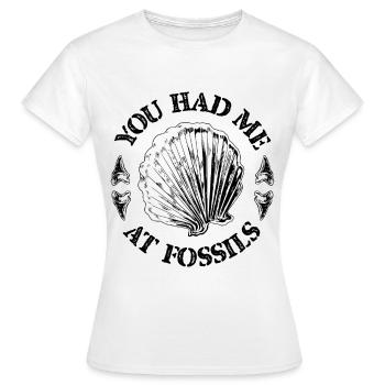 Fossilien, Paläontologe, Fossiliensammler, - Frauen T-Shirt - Weiß - Vorne - AI Model Female 172 dark (172cm)
