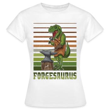 Forger Métallurgiste Dino - T-shirt Femme - blanc - Devant - AI Model Female 172 dark (172cm)