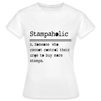 Philatelist Briefmarken Philatelie - Frauen T-Shirt - Weiß - Vorne - AI Model Female 172 dark (172cm)