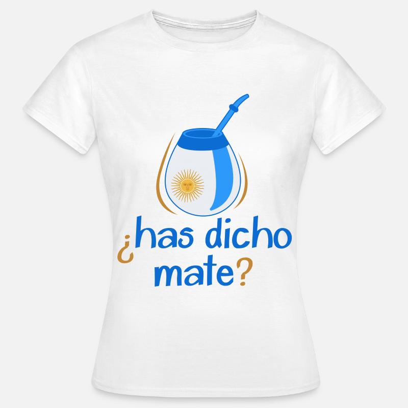 Argentinien-Flagge Argentinischer Yerba Mate Tee - Frauen T-Shirt - Weiß