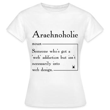 Spinnenliebhaber Spinnentiernetz Terrarium - Frauen T-Shirt - Weiß - Vorne - AI Model Female 172 dark (172cm)