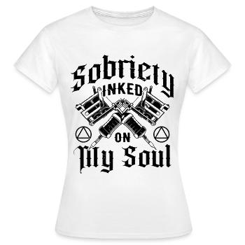 Nüchternheit, Sucht, Genesung, Alkoholiker, - Frauen T-Shirt - Weiß - Vorne - AI Model Female 172 dark (172cm)