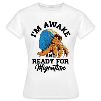 Fruits de mer, Fruits de mer, Moules, Bernard-l’ermite - T-shirt Femme - blanc - Devant - AI Model Female 172 dark (172cm)