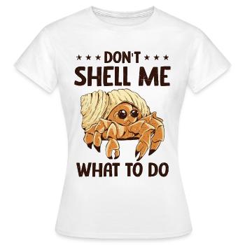 Fruits de mer, Fruits de mer, Moules, Bernard-l’ermite - T-shirt Femme - blanc - Devant - AI Model Female 172 dark (172cm)