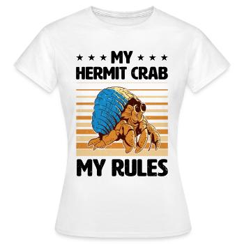 Fruits de mer, Fruits de mer, Moules, Bernard-l’ermite - T-shirt Femme - blanc - Devant - AI Model Female 172 dark (172cm)