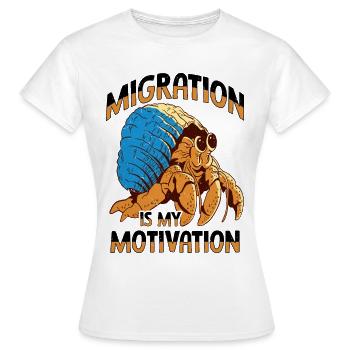 Fruits de mer, Fruits de mer, Moules, Bernard-l’ermite - T-shirt Femme - blanc - Devant - AI Model Female 172 dark (172cm)