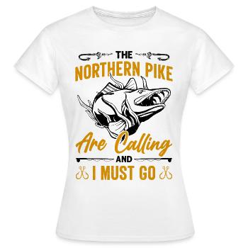 Fisherman Fisherman Fisherman Nordic Pike - Women's T-Shirt - white - Front - AI Model Female 172 dark (172cm)