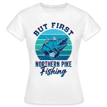 Fisherman Fisherman Fisherman Nordic Pike - Women's T-Shirt - white - Front - AI Model Female 172 dark (172cm)