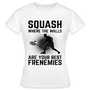 Squashspieler Squash Tennisspieler Raquetball Spor - Frauen T-Shirt - Weiß - Vorne - AI Model Female 172 dark (172cm)