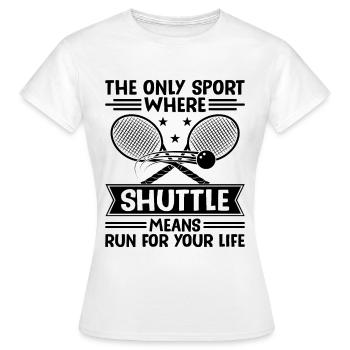 Joueur de squash Joueur de squash Joueur de tennis Raquetball Spor - T-shirt Femme - blanc - Devant - AI Model Female 172 dark (172cm)