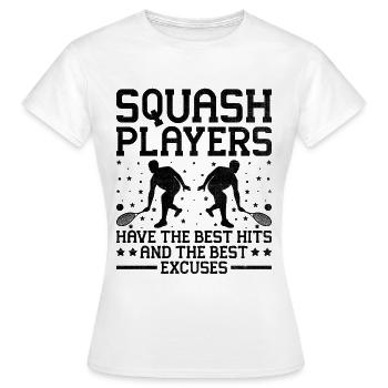 Squashspieler Squash Tennisspieler Raquetball Spor - Frauen T-Shirt - Weiß - Vorne - AI Model Female 172 dark (172cm)