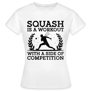 Squashspieler Squash Tennisspieler Raquetball Spor - Frauen T-Shirt - Weiß - Vorne - AI Model Female 172 dark (172cm)