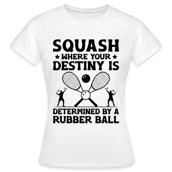 Squashspieler Squash-Tennisspieler Raquetball-Spor - Frauen T-Shirt - Weiß - Vorne - AI Model Female 172 dark (172cm)