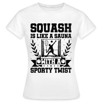 Squashspieler Squash Tennisspieler Raquetball Spor - Frauen T-Shirt - Weiß - Vorne - AI Model Female 172 dark (172cm)
