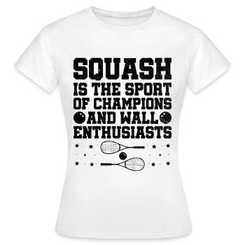 Squashspieler Squash-Tennisspieler Raquetball-Spor - Frauen T-Shirt - Weiß - Vorne - AI Model Female 172 dark (172cm)
