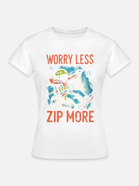 Ziplining Extremsport - Frauen T-Shirt - Weiß